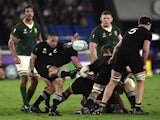 New Zealand scrum-half Aaron Smith pictured in action against South Africa on September 21, 2019