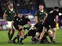 New Zealand scrum-half Aaron Smith pictured in action against South Africa on September 21, 2019