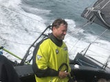 British round-the-world sailor Alex Thomson puts his yacht Hugo Boss through its paces, reaching speeds of nearly 30 knots, in the Solent, off the south coast of England, Britain August 9, 2018