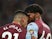 Aston Villa's Anwar El Ghazi and Tyrone Mings clash during the match on September 17, 2019