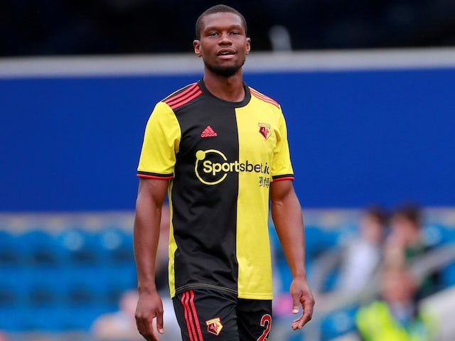 Christian Kabasele in action for Watford in pre-season on July 27, 2019