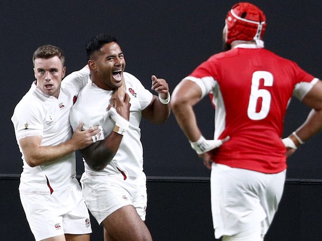 Manu Tuilagi scores twice as England battle past Tonga