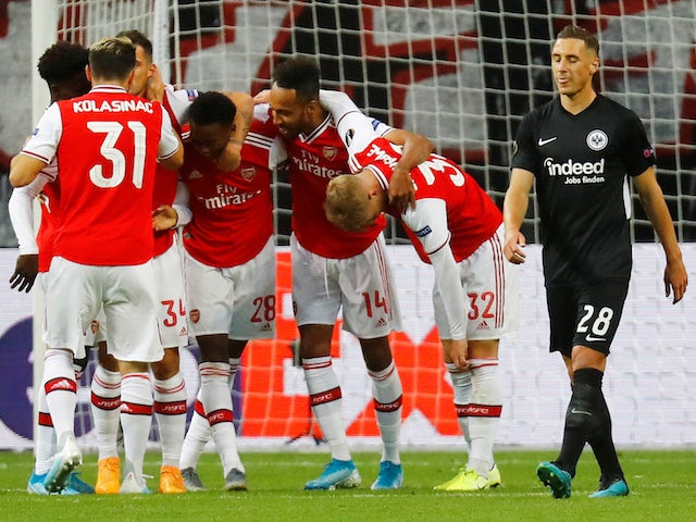 Unai Emery delighted with Arsenal youngsters following Frankfurt win