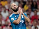 Gonzalo Higuain in action for Juventus on September 18, 2019