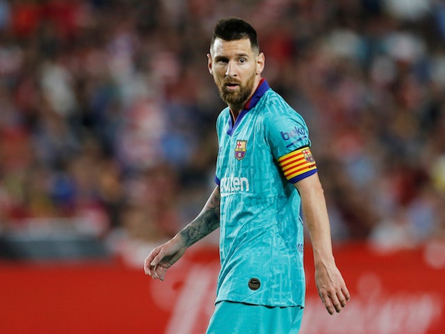 Barcelona attacker Lionel Messi in action during the La Liga clash with Granada on September 21, 2019