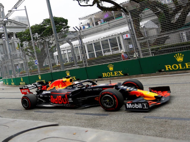 Max Verstappen during Singapore GP practice on September 20, 2019