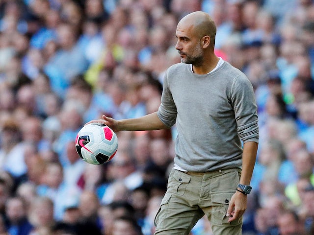 Manchester City manager Pep Guardiola pictured on September 21, 2019