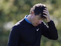 Rory McIlroy looks dejected during the first round at the BMW PGA Championship on September 19, 2019