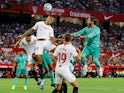 Sevilla's Diego Carlos in action during the La Liga clash with Real Madrid on September 22, 2019