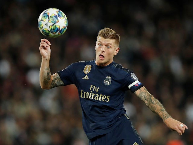 Toni Kroos in action for Real Madrid on September 18, 2019