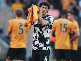 Jesus Vallejo in action for Wolves on August 25, 2019