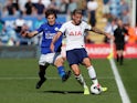 Leicester City's Caglar Soyuncu in action with Tottenham Hotspur's Toby Alderweireld in the Premier League on September 21, 2019