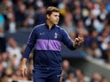 Spurs boss Mauricio Pochettino prowls the touchline on September 28, 2019