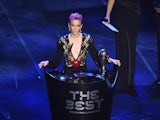Megan Rapinoe pictured at the FIFA Best awards on September 23, 2019
