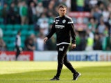 Paul Heckingbottom pictured in charge of Hibernian in April 2019
