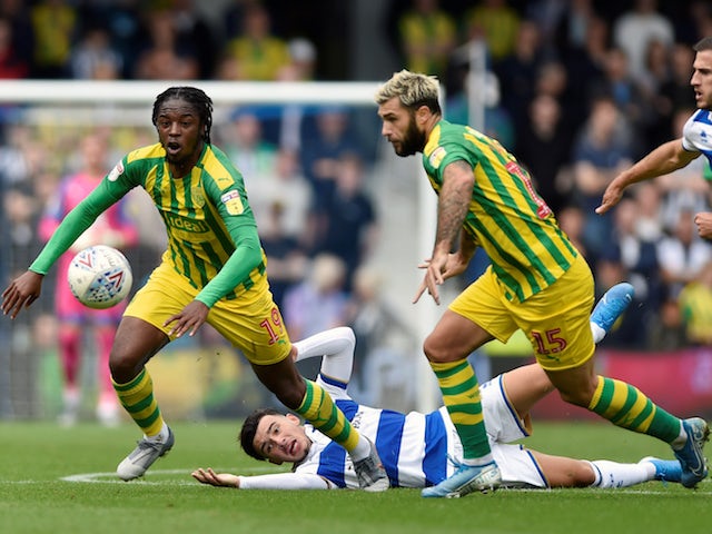 West Bromwich Albion's Romaine Sawyers in action with Queens Park Rangers' Ilias Chair on September 28, 2019