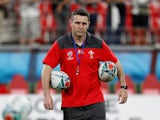 Wales backs coach Stephen Jones before the match against Georgia on September 23, 2019