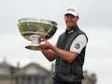 Victor Perez celebrates victory at the Alfred Dunhill Links Championship on September 29, 2019