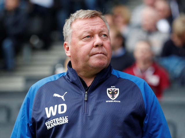 AFC Wimbledon suspend manager Wally Downes over betting charge