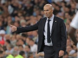 Real Madrid boss Zinedine Zidane pictured on September 25, 2019