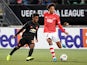 Manchester United's Angel Gomes in action with AZ's Calvin Stengs in the Europa League on October 3, 2019