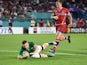 Ireland's Andrew Conway scores their fourth try against Russia on October 3, 2019