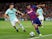 Barcelona's Luis Suarez in action with Inter Milan's Stefan de Vrij in the Champions League on October 2, 2019