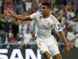 Casemiro celebrates equalising for Real Madrid on October 1, 2019
