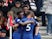 Chelsea's Tammy Abraham celebrates scoring their first goal with Callum Hudson-Odoi and team mates on October 6, 2019