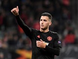 Diogo Dalot in action for Manchester United on October 3, 2019