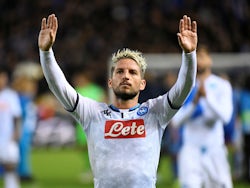 Dries Mertens in action for Napoli on October 2, 2019