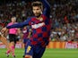 Gerard Pique in action for Barcelona on October 2, 2019