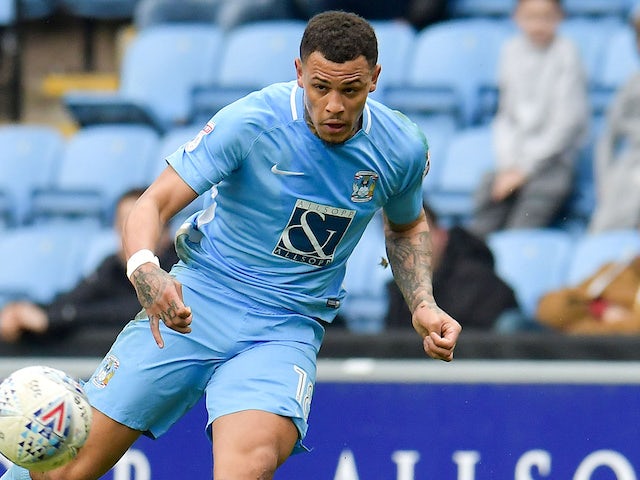 Jonson Clarke-Harris in action for Coventry City in March 2018
