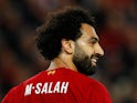 Liverpool's Mohamed Salah in action against Red Bull Salzburg on October 2, 2019