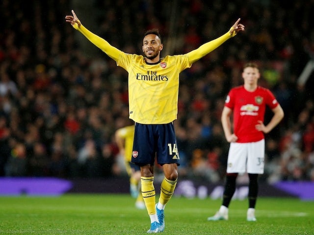 Pierre-Emerick Aubameyang content with Arsenal draw at Manchester United