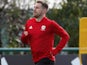 Aaron Ramsey in action during a Wales training session on October 9, 2019