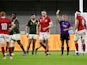 Canada's Josh Larsen is sent off against South Africa on October 8, 2019