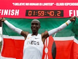 Eliud Kipchoge runs a sub-two hour marathon on October 12, 2019