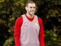 Gareth Bale during a Wales training session on October 12, 2019