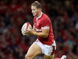 Hallam Amos in action for Wales on August 31, 2019