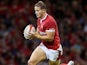 Hallam Amos in action for Wales on August 31, 2019