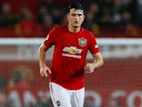 Harry Maguire in action for Manchester United on September 30, 2019
