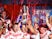 St Helens players lift the trophy as they celebrate their win against Salford Red Devils on October 12, 2019