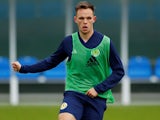 Lawrence Shankland during Scotland training on October 7, 2019