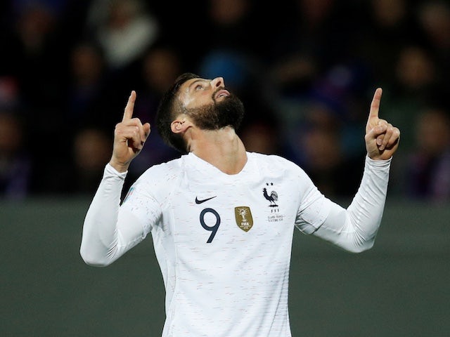 Olivier Giroud fires France to victory over Iceland
