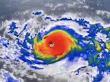 Typhoon Hagibis in action on October 6, 2019