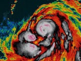 Typhoon Hagibis in action on October 8, 2019