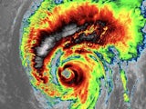 Typhoon Hagibis in action on October 11, 2019