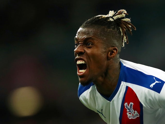 Wilfried Zaha in action for Crystal Palace on October 5, 2019