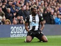 Allan Saint-Maximin reacts to a missed chance during the Premier League game between Chelsea and Newcastle United on October 19, 2019